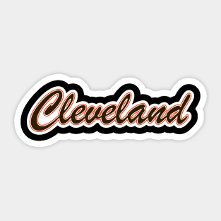 Football Fan of Cleveland Sticker